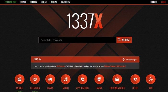 anime download websites 1337X