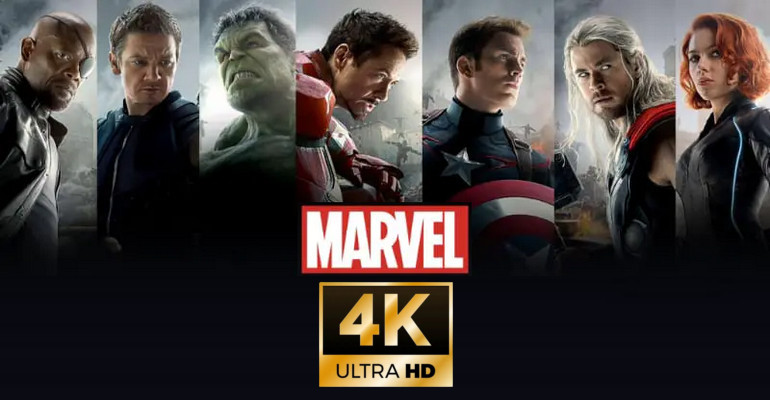 4k marvel movies on disney plus