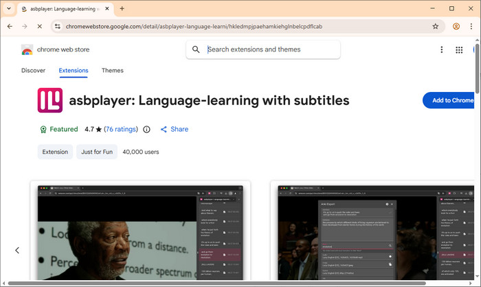 subtitle download extension asbplayer free
