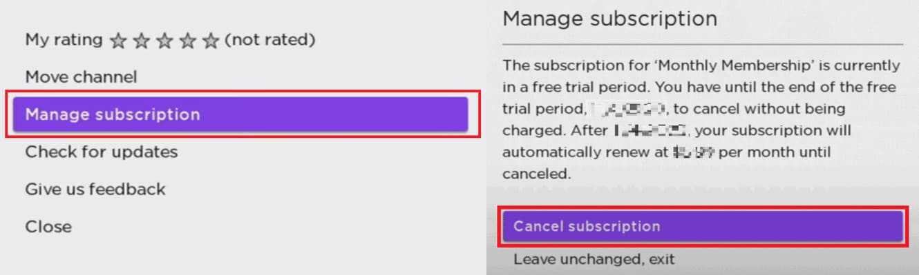 cancel disney plus on roku tv