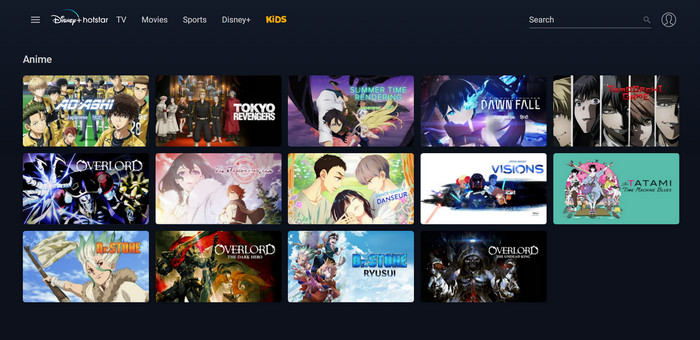 Disney+ Hotstar Anime