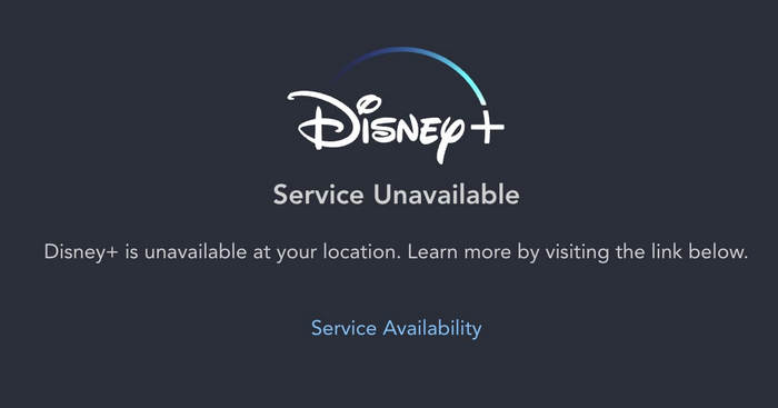 disney plus service unavailable