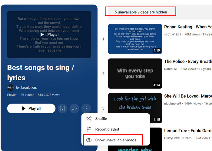 how to find deleted youtube videos link