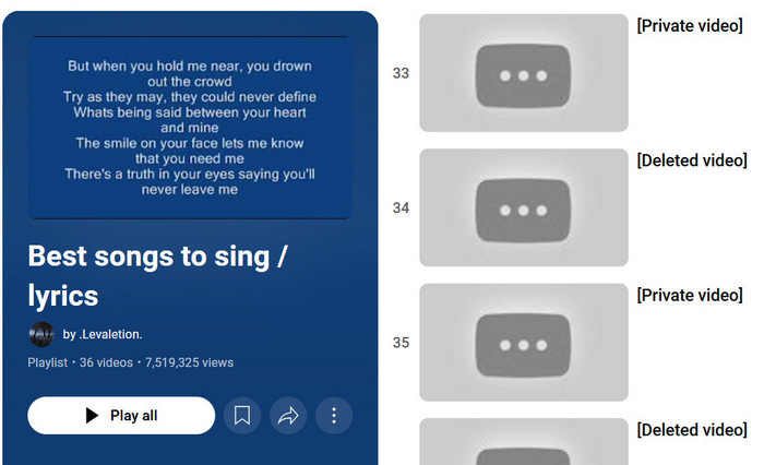 how to find deleted youtube videos link
