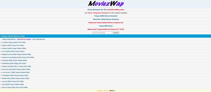 imoviezwap 3GP Movie Download Site