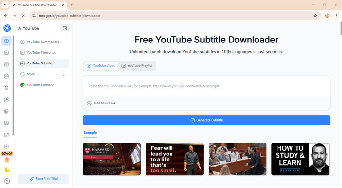subtitle downloader notegpt free