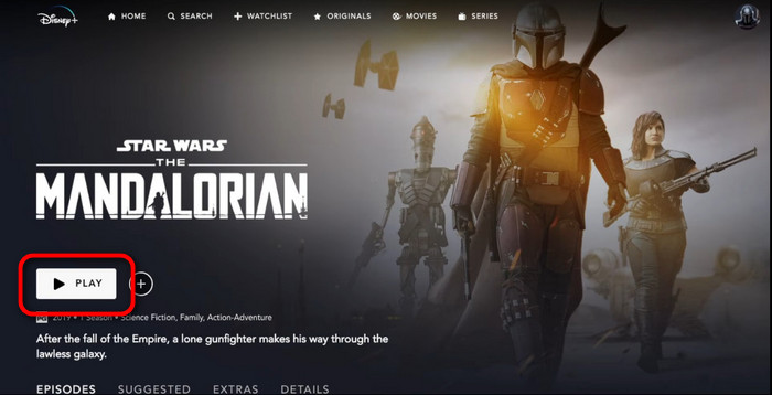 play disney+ video on tv