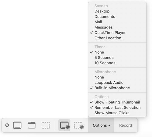 new screen recording options