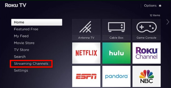 search channels on roku