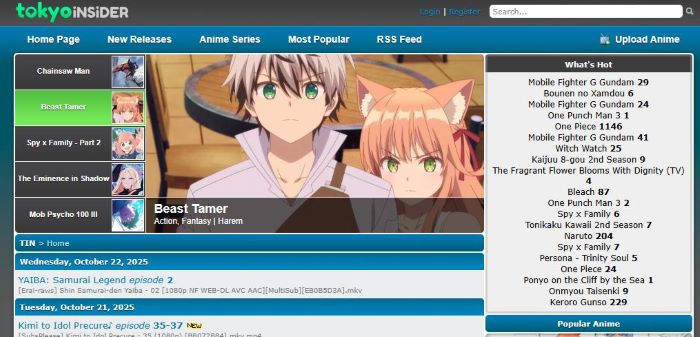 tokyoinsider anime download website