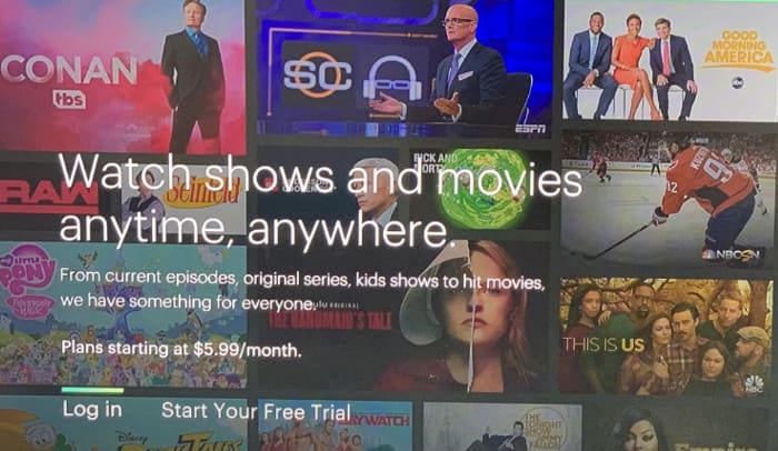 tv hulu interface