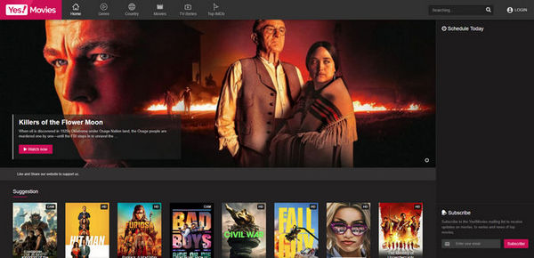 YesMovies unblocked movie sites free