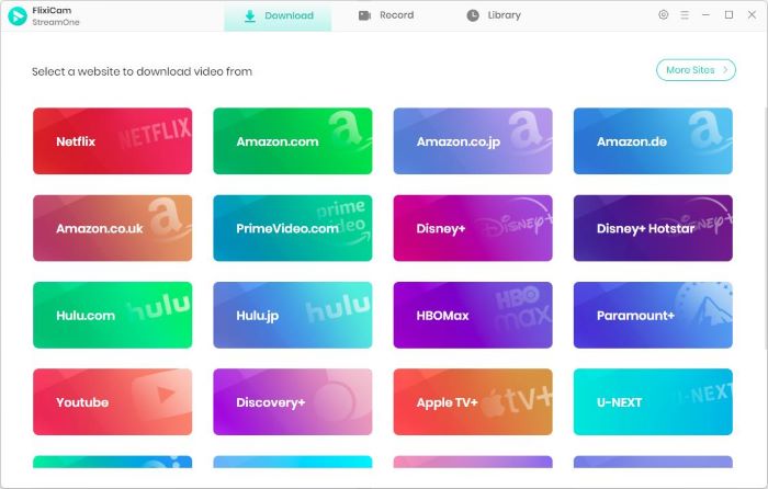 다운로드 웹사이트를 선택하세요