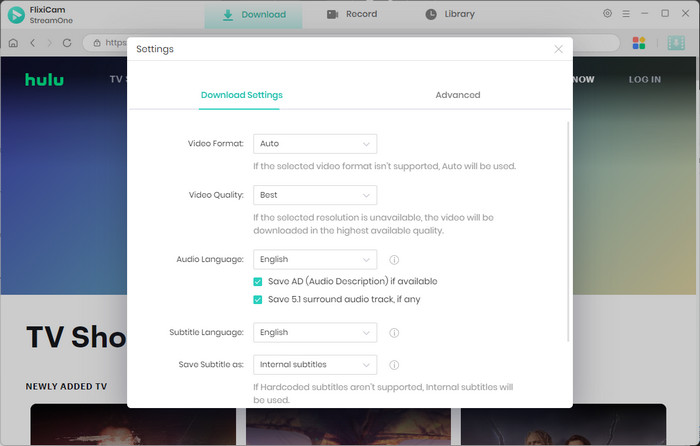 can you download shows on hulu to watch offline