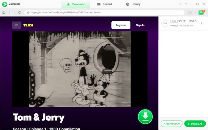 download video tubi