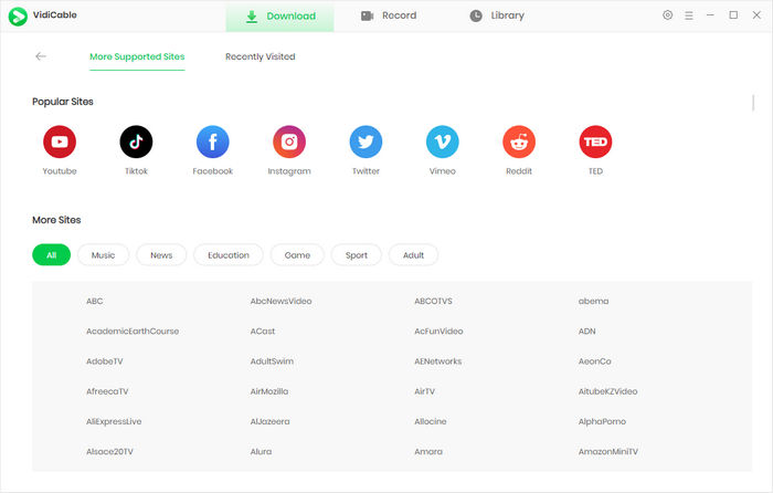 choose the download website